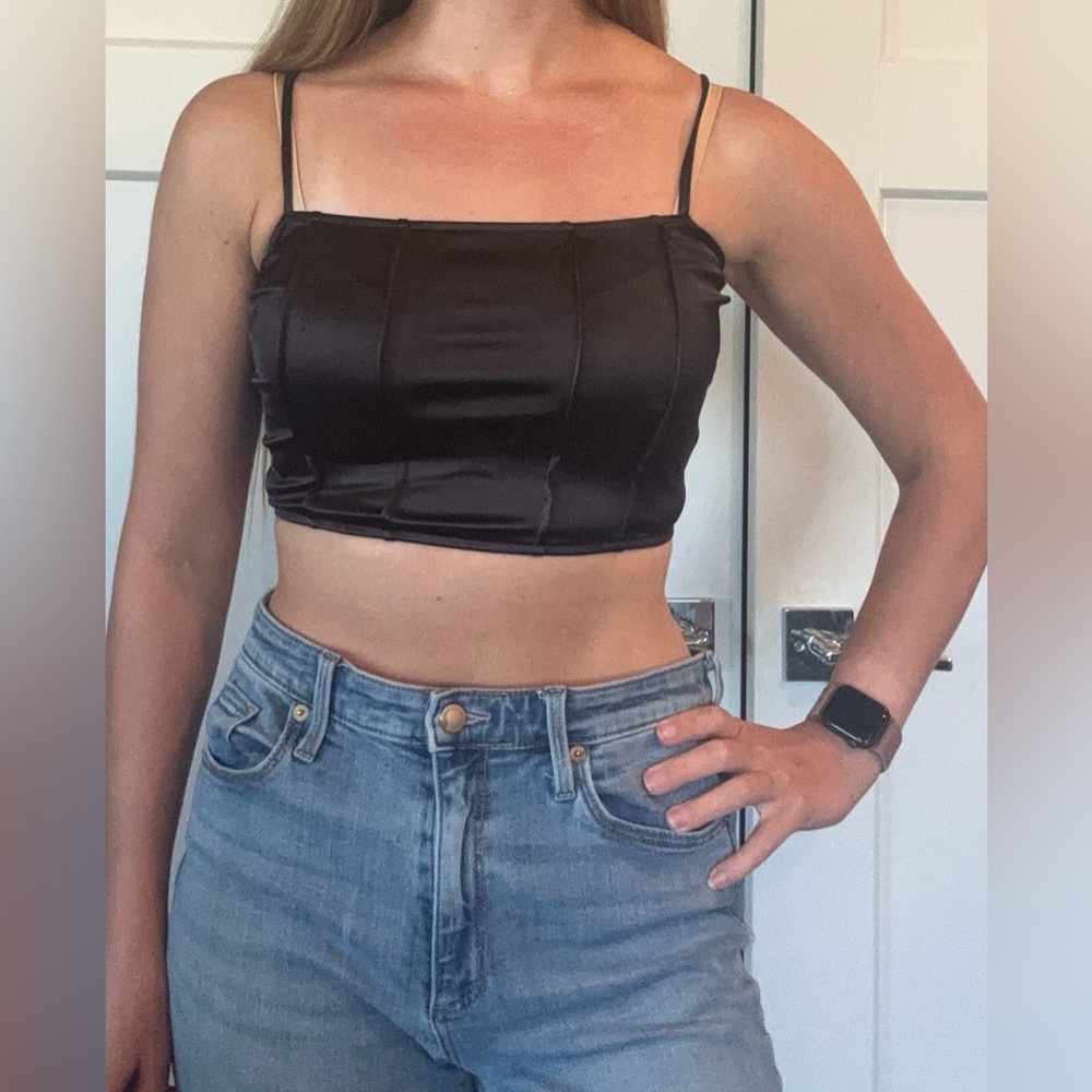 H&M Black Sleeveless Bustier
